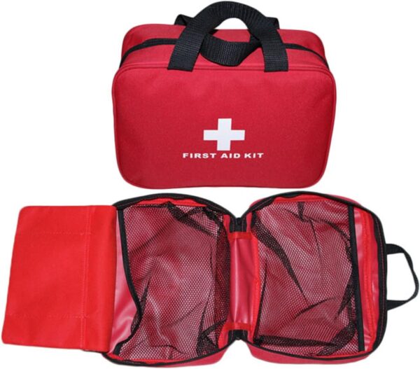 AOUTACC Nylon First Aid Empty Kit,Compact and Lightweight First Aid Bag for Emergency at Home, Office, Car, Outdoors, Boat, Camping, Hiking(Bag Only)