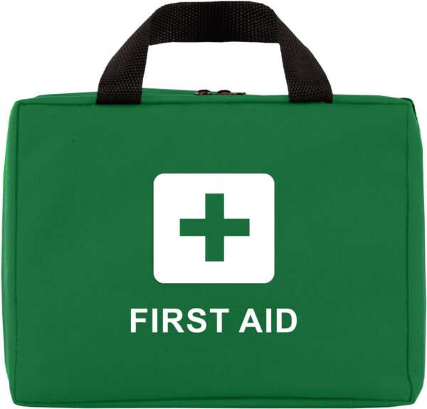 90PCS First Aid Kit Bag - Medical First Aid Box Includes Eye Pad, Emergency Blanket, Gloves, Bandage, and Nursery Accessories - Car First Aid kit for Travel, Home, Office, Car, Camping, Workplace