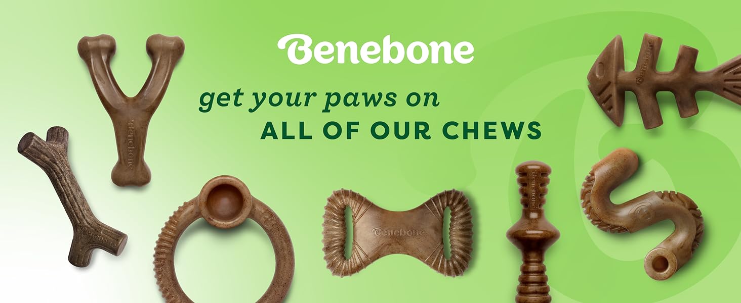 Benebone Dog Puppy Chew Toys for Small Medium Large Dogs