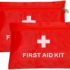 CPJJ 2 PCS Mini first aid kit,Small First Aid Bag travel,first aid pouch,Tote Empty Small First Aid Kit Bag Outdoor Travel Rescue Pouch First Responder Storage Medicine Pocket Bag
