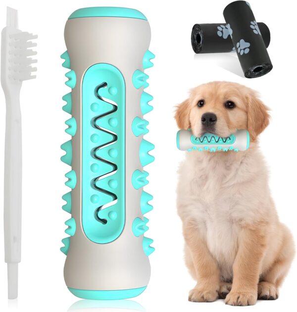 Dog Chew Toys for Aggressive Chewers, Indestructible Dumbbell Toys, Puppy Chew Toys,Durable Dog Teeth Cleaning Stick Bone Toys,Pooch Chew Dental Toy Interactive Toy Gift for Boredom Medium/Small Dogs