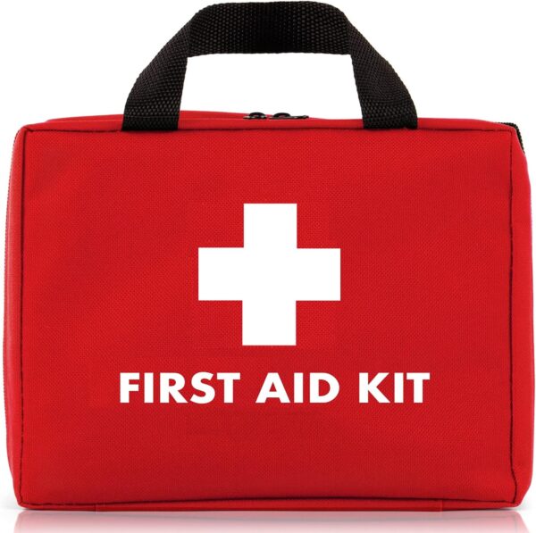 First Aid Kit 106pc Home First Aid Kit Suitable for Home, Car & Travel - includes Triangular Bandage, Foil Blanket, Medical Scissors & More