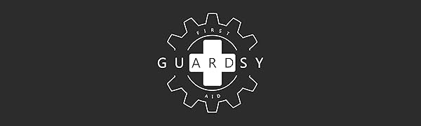 Guardsy First Aid Logo Brand Grey Bike Gear Pack Support Medical