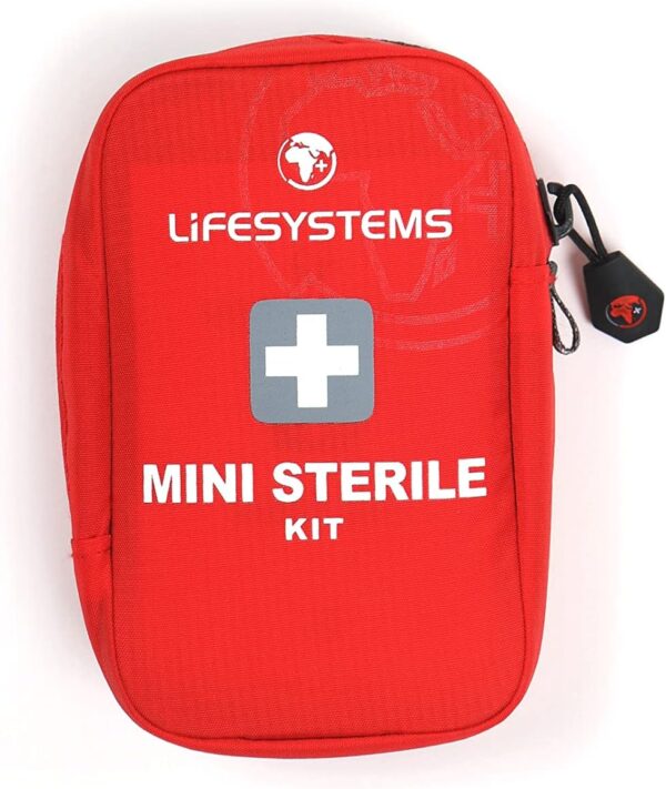 Lifesystems Mini Sterile Kit, CE Certified Contents, Specifically Designed for Travel And Holiday, Red