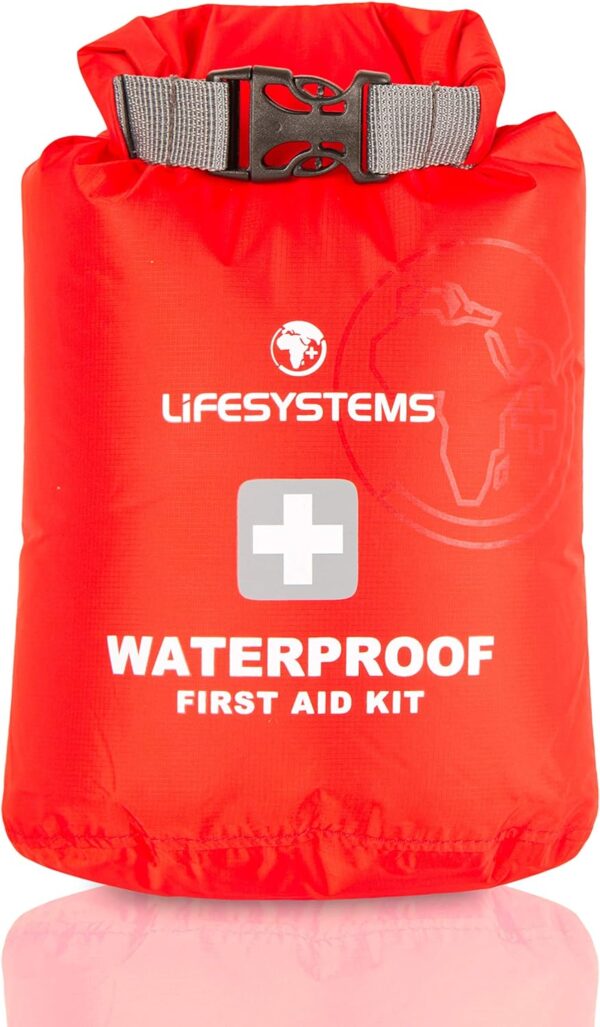 Lifesystems Waterproof First Aid Dry Bag, Protect Your First Aid Kit, Designed for Adnventure, Travel, Watersports, Red