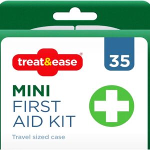 NTI 35 Pcs Mini First AID KIT Durable Breathable Plasters Travel Size Case Portable Home & Office DIY Taxi Emergency Pack UK Free P&P