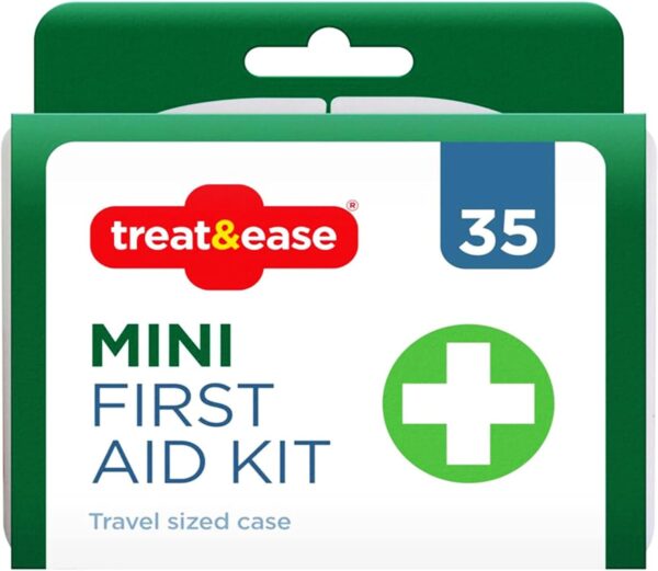 NTI 35 Pcs Mini First AID KIT Durable Breathable Plasters Travel Size Case Portable Home & Office DIY Taxi Emergency Pack UK Free P&P