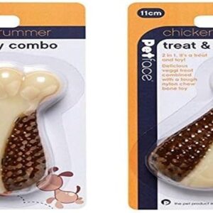 Petface Chicken Drummer Treat & Toy Combo (Pack of 2)