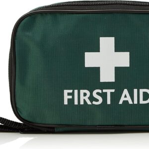 RELIANCE MEDICAL HSE 1 Person First Aid Kit in Small Green Pouch For Home Car Holiday And Workplace - Essentials For Everyday Situations