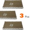 Webeasy 3pcs set Cat Scratch pad, Reversible cat Scratcher Cardboard cat scratchers for Indoor Cats Sleep Play and Grind Claws