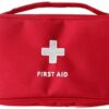 XINGSUI 1 Pieces Safety First aid Empty Grab Bag,Portable Travel First aid kit Mini Medical Bag, Drug Pack Storage Bag Empty (Red) for Home, Office, Vehicle,Camping, Workplace & Outdoor