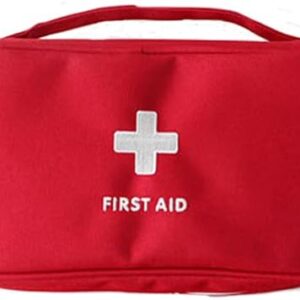 XINGSUI 1 Pieces Safety First aid Empty Grab Bag,Portable Travel First aid kit Mini Medical Bag, Drug Pack Storage Bag Empty (Red) for Home, Office, Vehicle,Camping, Workplace & Outdoor